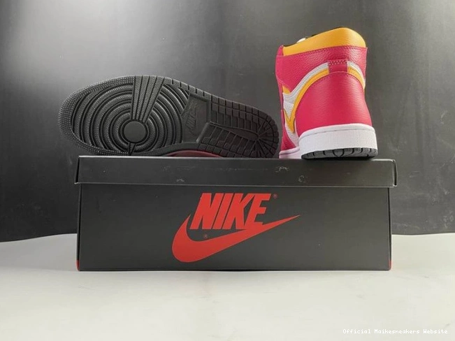 Official Maikesneakers High 1 Air Jordan Red 555088-603 Fusion OGLight 0713